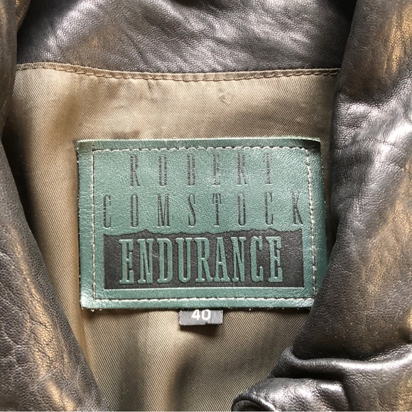 Robert Comstock Endurance black leather jacket - size 40 - Picture 5 of 6
